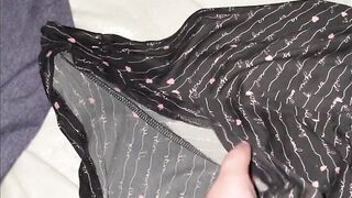 Squirting in my panties… daddy sent me videos of his cock and i couldnt help myself!