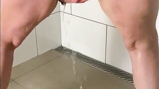 Hot Blonde Showers & Rides Her Dildo While out her Vibe on Clit!