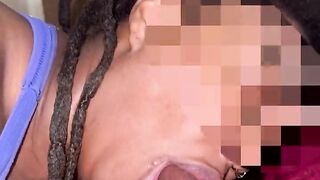 Best Ebony ASMR Dick Sucking Sloppy Blowjob with Oral Creampie! VOLUME UP ????????????