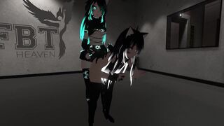 VRCHAT Neko Girl Quicky in public FBT Lobby (Hot Moans)