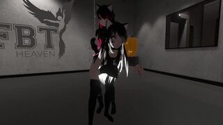 VRCHAT Neko Girl Quicky in public FBT Lobby (Hot Moans)