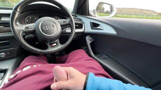 stranger fingering my dick in the car parking